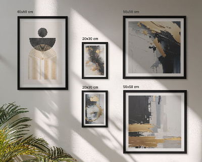Ensemble de 5 tableaux Compositions modernes abstraites