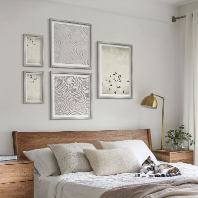 Tableau de décoration murale Peinture d'oiseau minimaliste