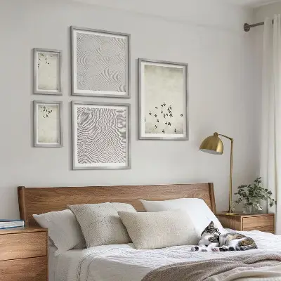 Peinture d'oiseau minimaliste tableau de décoration murale