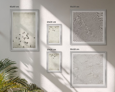 Tableau de décoration murale Peinture d'oiseau minimaliste