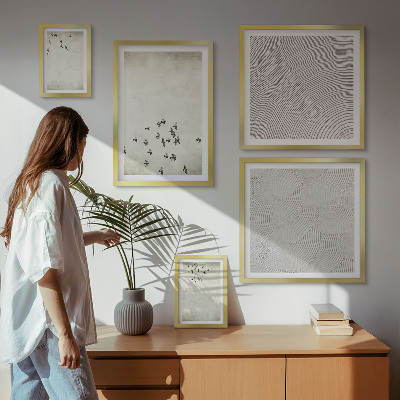 Tableau de décoration murale Peinture d'oiseau minimaliste
