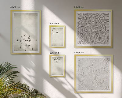 Tableau de décoration murale Peinture d'oiseau minimaliste