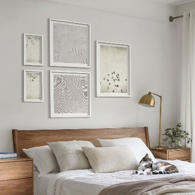 Tableau de décoration murale Peinture d'oiseau minimaliste