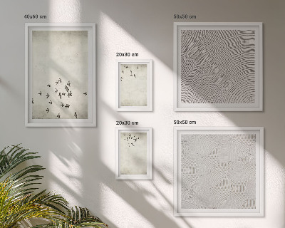 Tableau de décoration murale Peinture d'oiseau minimaliste