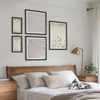 Tableau de décoration murale Peinture d'oiseau minimaliste