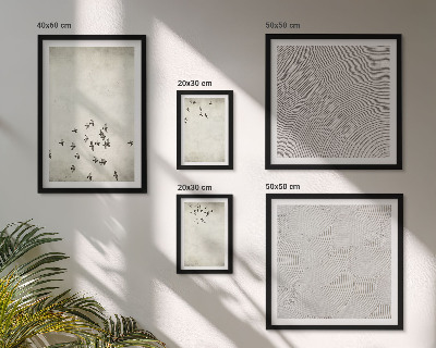 Tableau de décoration murale Peinture d'oiseau minimaliste
