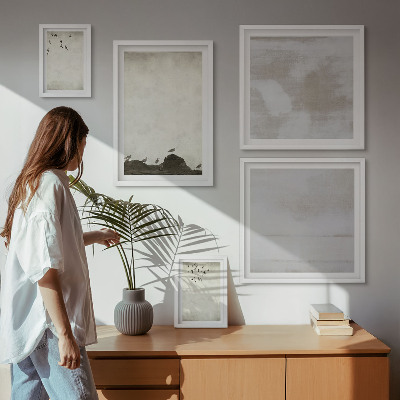 Lot de tableaux encadrés Volée industrielle d'oiseaux