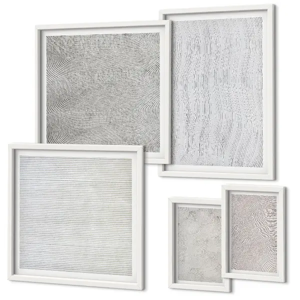 Tableau de décoration murale motifs de structures géométriques de sable