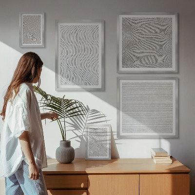 Tableau de décoration murale Structures géométriques des motifs de sable