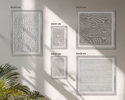 Tableau de décoration murale Structures géométriques des motifs de sable