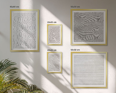 Tableau de décoration murale Structures géométriques des motifs de sable
