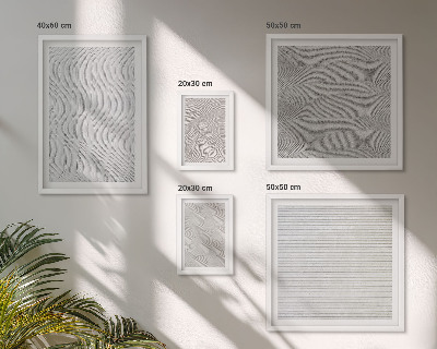 Tableau de décoration murale Structures géométriques des motifs de sable