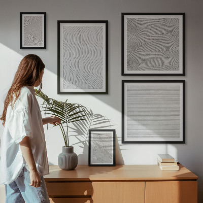 Tableau de décoration murale Structures géométriques des motifs de sable