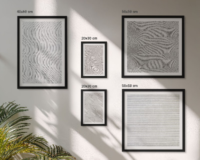 Tableau de décoration murale Structures géométriques des motifs de sable