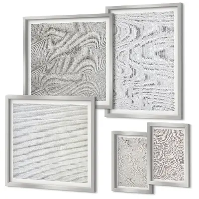 Tableau de décoration murale motifs de structures géométriques de sable