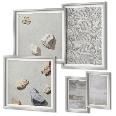 Lot de tableaux encadrés Textures minimalistes modernes