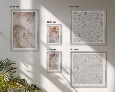Lot de tableaux encadrés Motifs de texture de pierre et de marbre