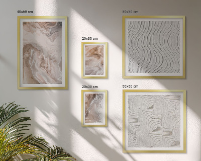Lot de tableaux encadrés Motifs de texture de pierre et de marbre