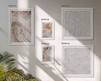 Lot de tableaux encadrés Motifs de texture de pierre et de marbre