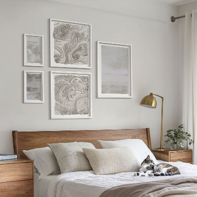 Ensemble de 5 tableaux Textures usées style moderne