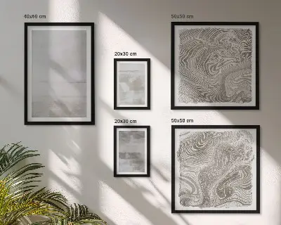 Ensemble de 5 tableaux au design moderne aux textures usées