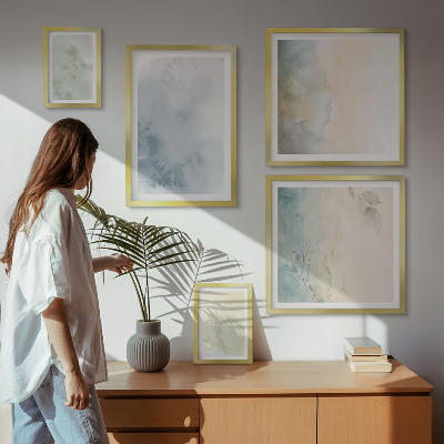 Tableau de décoration murale Aquarelles pastel sur toile