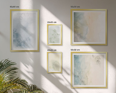 Tableau de décoration murale Aquarelles pastel sur toile