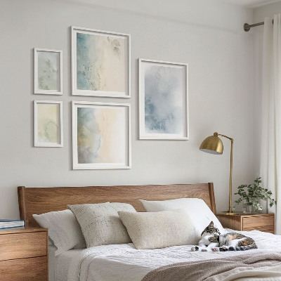Tableau de décoration murale Aquarelles pastel sur toile