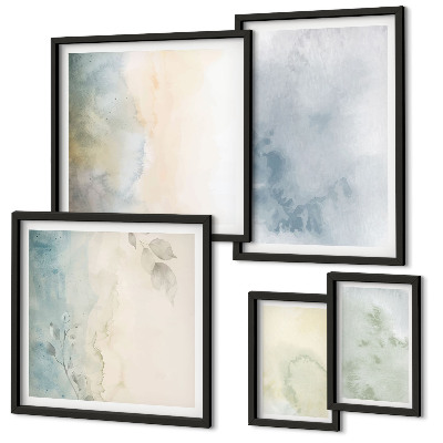 Tableau de décoration murale Aquarelles pastel sur toile