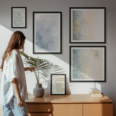 Tableau de décoration murale Aquarelles pastel sur toile