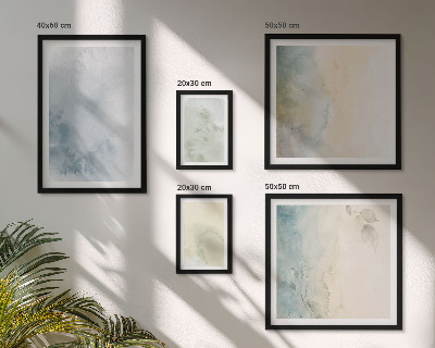 Tableau de décoration murale Aquarelles pastel sur toile
