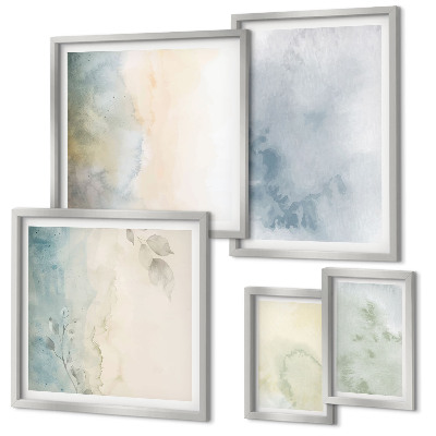 Tableau de décoration murale Aquarelles pastel sur toile