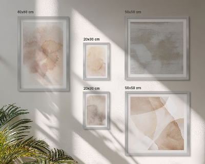 Tableau de décoration murale Textures pastel aquarelle chaudes