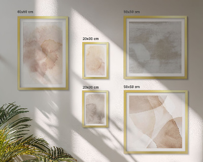Tableau de décoration murale Textures pastel aquarelle chaudes
