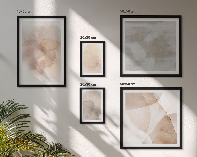 Tableau de décoration murale Textures pastel aquarelle chaudes