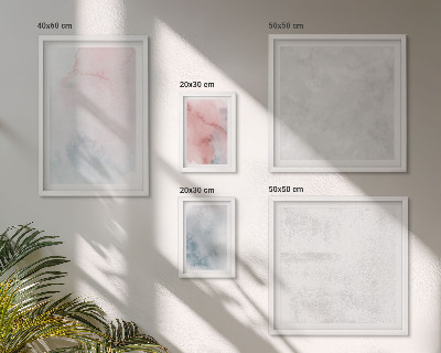 Ensemble de 5 tableaux Textures aquarelle pastel