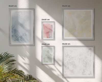 Tableau de décoration murale Aquarelles pastel sur toile