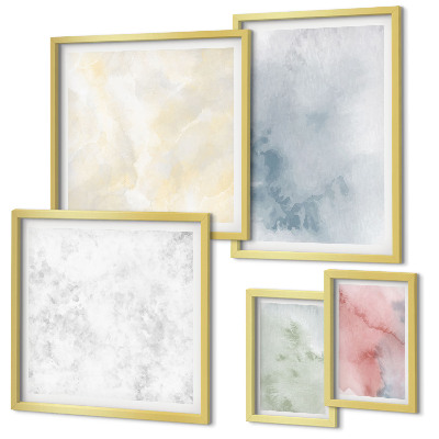 Tableau de décoration murale Aquarelles pastel sur toile