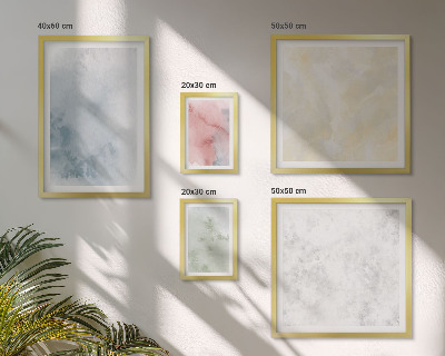 Tableau de décoration murale Aquarelles pastel sur toile