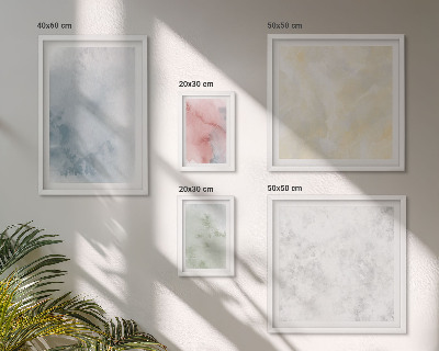 Tableau de décoration murale Aquarelles pastel sur toile