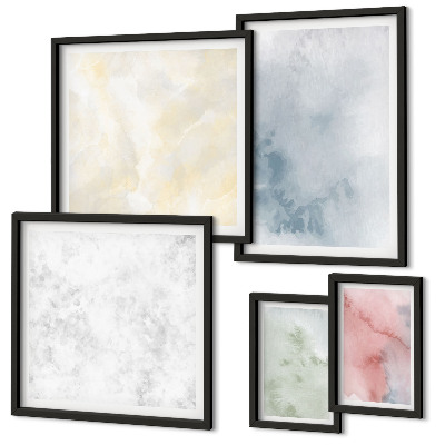Tableau de décoration murale Aquarelles pastel sur toile