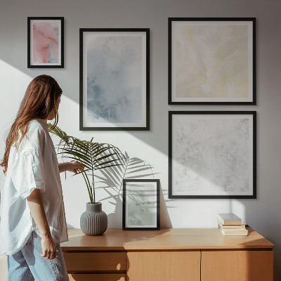 Tableau de décoration murale Aquarelles pastel sur toile
