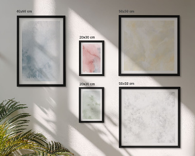 Tableau de décoration murale Aquarelles pastel sur toile