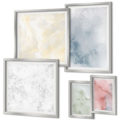 Tableau de décoration murale Aquarelles pastel sur toile