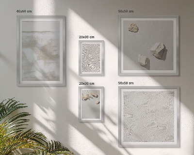 Ensemble de 5 tableaux Texture bohème de pierres de sable