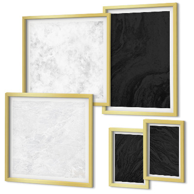 Tableau de décoration murale Marbres glamour sombres et lumineux