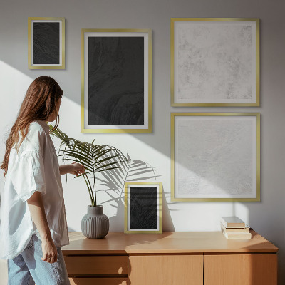 Tableau de décoration murale Marbres glamour sombres et lumineux