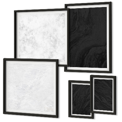 Tableau de décoration murale Marbres glamour sombres et lumineux