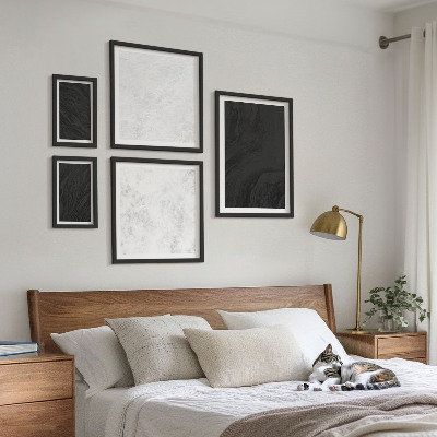Tableau de décoration murale Marbres glamour sombres et lumineux