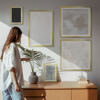 Lot de tableaux encadrés Les couleurs des élégantes structures en pierre